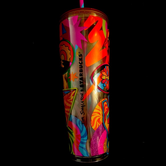 Starbucks Other - ✨ Starbucks Tim Singleton Limited Edition Cold Cup Tumbler 24oz NWOT